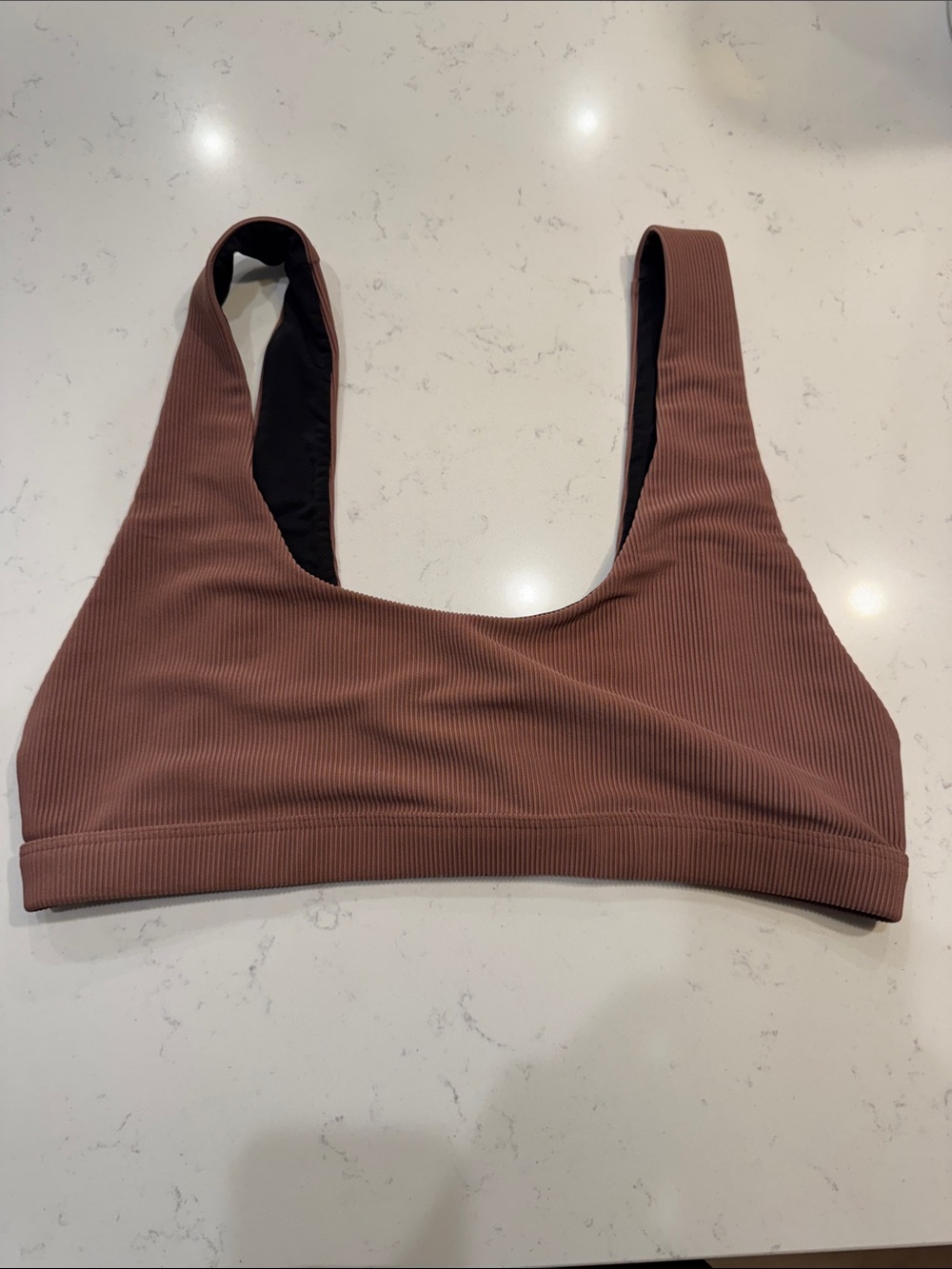 Beach Riot x Free People Ribbed Bikini Top Large